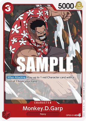 Monkey.D.Garp card from Pillars of Strength