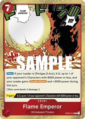 Flame Emperor card from Pillars of Strength