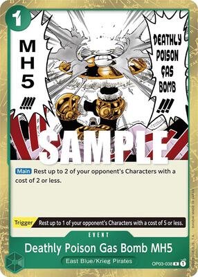 Deathly Poison Gas Bomb MH5 card from Pillars of Strength