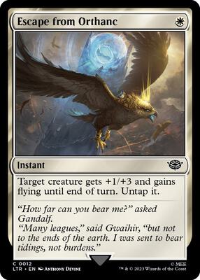 Escape from Orthanc card from Universes Beyond: The Lord of the Rings: Tales of Middle-earth