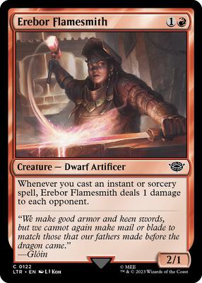 Erebor Flamesmith card from Universes Beyond: The Lord of the Rings: Tales of Middle-earth
