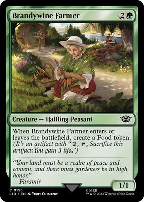 Brandywine Farmer card from Universes Beyond: The Lord of the Rings: Tales of Middle-earth