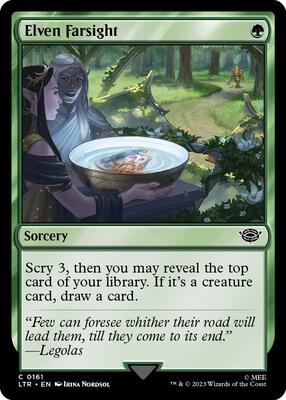 Elven Farsight card from Universes Beyond: The Lord of the Rings: Tales of Middle-earth