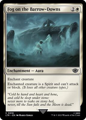 Fog on the Barrow-Downs card from Universes Beyond: The Lord of the Rings: Tales of Middle-earth