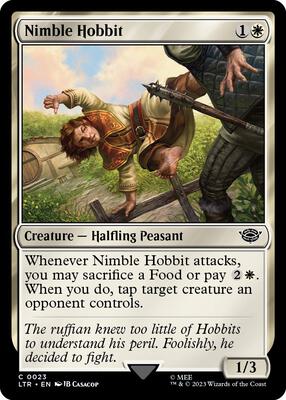 Nimble Hobbit card from Universes Beyond: The Lord of the Rings: Tales of Middle-earth