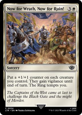 Now for Wrath, Now for Ruin! card from Universes Beyond: The Lord of the Rings: Tales of Middle-earth