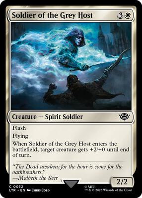 Soldier of the Grey Host card from Universes Beyond: The Lord of the Rings: Tales of Middle-earth