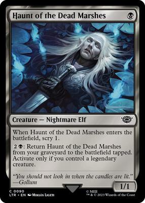 Haunt of the Dead Marshes card from Universes Beyond: The Lord of the Rings: Tales of Middle-earth