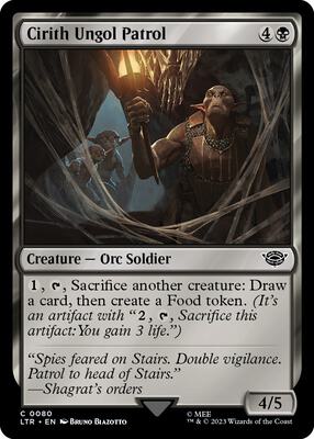 Cirith Ungol Patrol card from Universes Beyond: The Lord of the Rings: Tales of Middle-earth