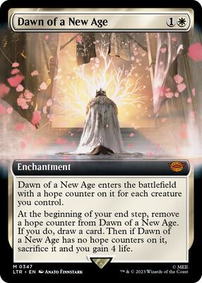 Dawn of a New Age (Extended Art) card from Universes Beyond: The Lord of the Rings: Tales of Middle-earth