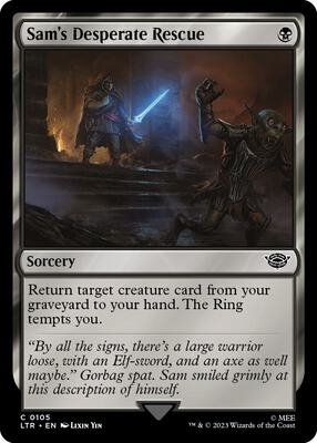Sam's Desperate Rescue card from Universes Beyond: The Lord of the Rings: Tales of Middle-earth