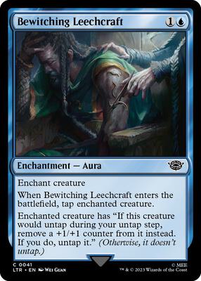 Bewitching Leechcraft card from Universes Beyond: The Lord of the Rings: Tales of Middle-earth