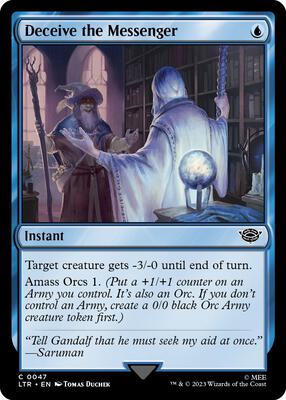 Deceive the Messenger card from Universes Beyond: The Lord of the Rings: Tales of Middle-earth