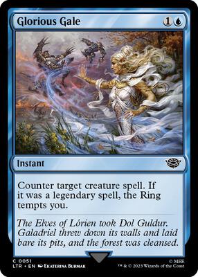 Glorious Gale card from Universes Beyond: The Lord of the Rings: Tales of Middle-earth