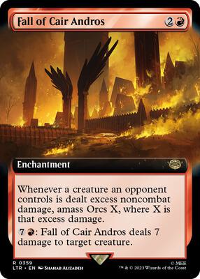 Fall of Cair Andros (Extended Art) card from Universes Beyond: The Lord of the Rings: Tales of Middle-earth