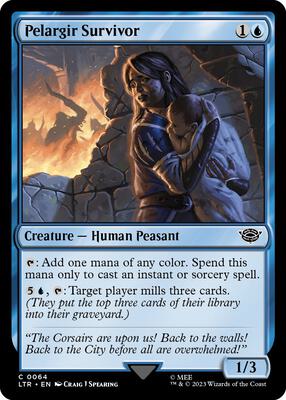 Pelargir Survivor card from Universes Beyond: The Lord of the Rings: Tales of Middle-earth