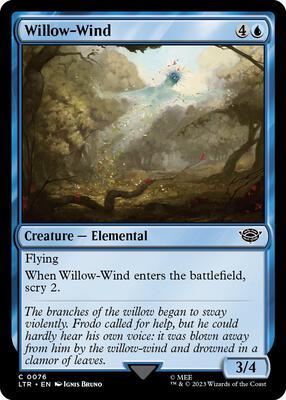 Willow-Wind card from Universes Beyond: The Lord of the Rings: Tales of Middle-earth