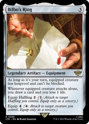 Bilbo's Ring card from Universes Beyond: The Lord of the Rings: Tales of Middle-earth