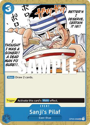 Sanji's Pilaf card from Pillars of Strength