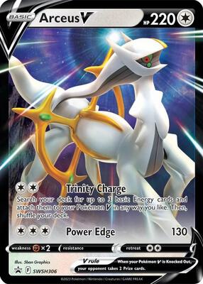 Arceus V - SWSH306 card from SWSH: Sword & Shield Promo Cards