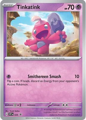 Tinkatink - 025 (Cosmo Holofoil) card from SV: Scarlet & Violet Promo Cards