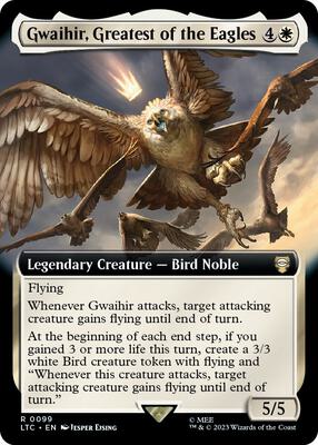 Gwaihir, Greatest of the Eagles (Extended Art) card from Commander: The Lord of the Rings: Tales of Middle-earth