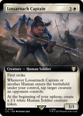 Lossarnach Captain (Extended Art) card from Commander: The Lord of the Rings: Tales of Middle-earth