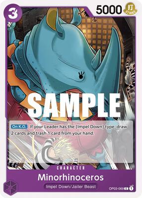 Minorhinoceros card from Pillars of Strength