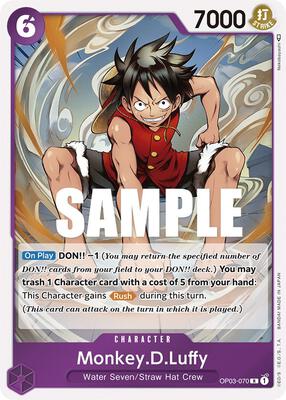 Monkey.D.Luffy card from Pillars of Strength