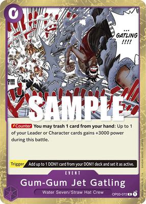 Gum-Gum Jet Gatling card from Pillars of Strength
