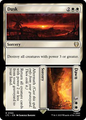 Dusk // Dawn card from Commander: The Lord of the Rings: Tales of Middle-earth