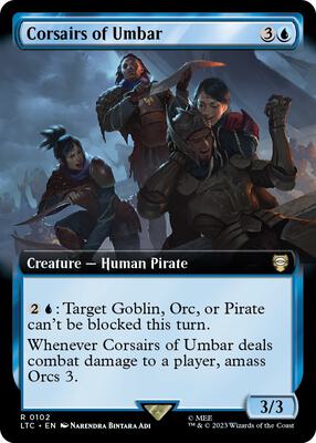 Corsairs of Umbar (Extended Art) card from Commander: The Lord of the Rings: Tales of Middle-earth