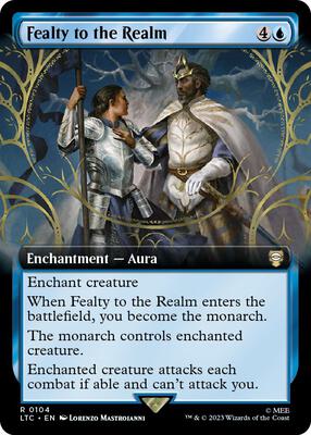 Fealty to the Realm (Extended Art) card from Commander: The Lord of the Rings: Tales of Middle-earth