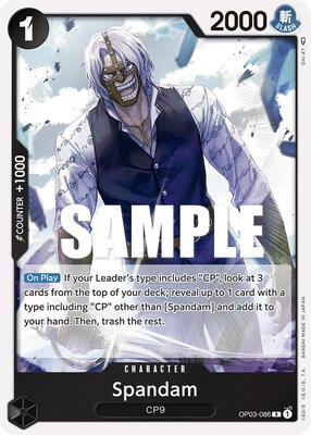 Spandam card from Pillars of Strength