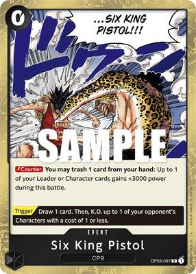 Six King Pistol card from Pillars of Strength