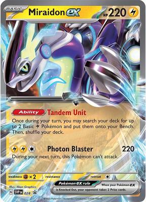 Miraidon ex - 028 card from SV: Scarlet & Violet Promo Cards