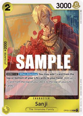 Sanji card from Pillars of Strength