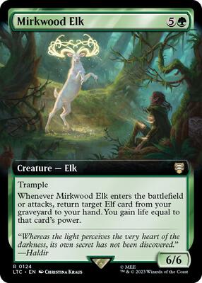 Mirkwood Elk (Extended Art) card from Commander: The Lord of the Rings: Tales of Middle-earth