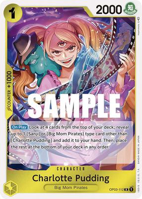 Charlotte Pudding card from Pillars of Strength
