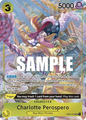 Charlotte Perospero (Alternate Art) card from Pillars of Strength