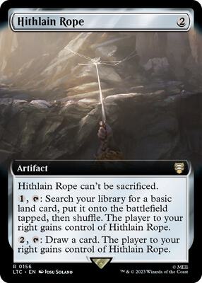 Hithlain Rope (Extended Art) card from Commander: The Lord of the Rings: Tales of Middle-earth