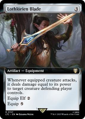 Lothlorien Blade (Extended Art) card from Commander: The Lord of the Rings: Tales of Middle-earth