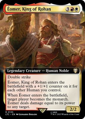 Eomer, King of Rohan (Extended Art) card from Commander: The Lord of the Rings: Tales of Middle-earth