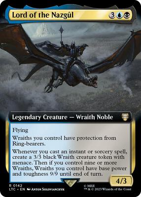 Lord of the Nazgul (Extended Art) card from Commander: The Lord of the Rings: Tales of Middle-earth