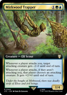 Mirkwood Trapper (Extended Art) card from Commander: The Lord of the Rings: Tales of Middle-earth