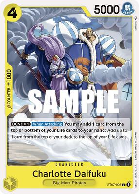 Charlotte Daifuku card from Starter Deck 7: Big Mom Pirates
