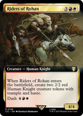 Riders of Rohan (Extended Art) card from Commander: The Lord of the Rings: Tales of Middle-earth