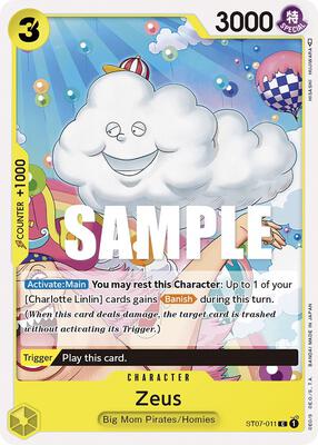 Zeus card from Starter Deck 7: Big Mom Pirates