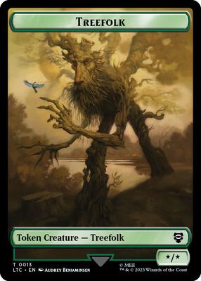 Treefolk // Food (0009) Double-Sided Token card from Commander: The Lord of the Rings: Tales of Middle-earth