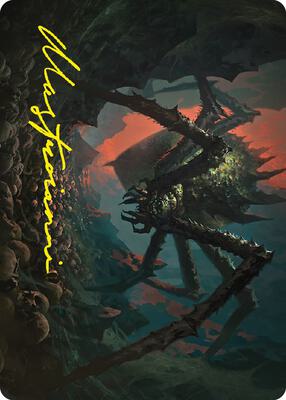 Shelob, Child of Ungoliant Art Card (Gold-Stamped Signature) card from Art Series: Universes Beyond: The Lord of the Rings: Tales of Middle-earth